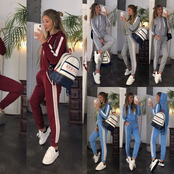 

4cnyf stitching hooded sports mesh set women's mesh stitching hooded women's leisure sports two-piece leisure two-piece set qhgme, Gray