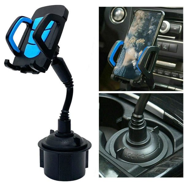 

new universal 360 degree adjustable car mount gooseneck cup holder stand cradle for cell phone iphone gps