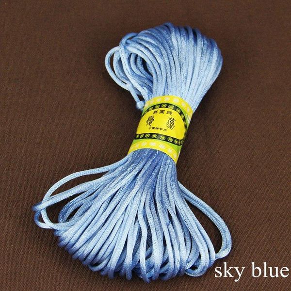

20meter 2mm satin nylon cord thread soft satin chinese knot macrame cord bracelet braided string diy tassels beading string h qylfft