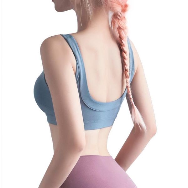 

gym clothing breathable sports underwear women's back gathered vest seamless absorb sweat shockproof running fitness workout active wea, White;black