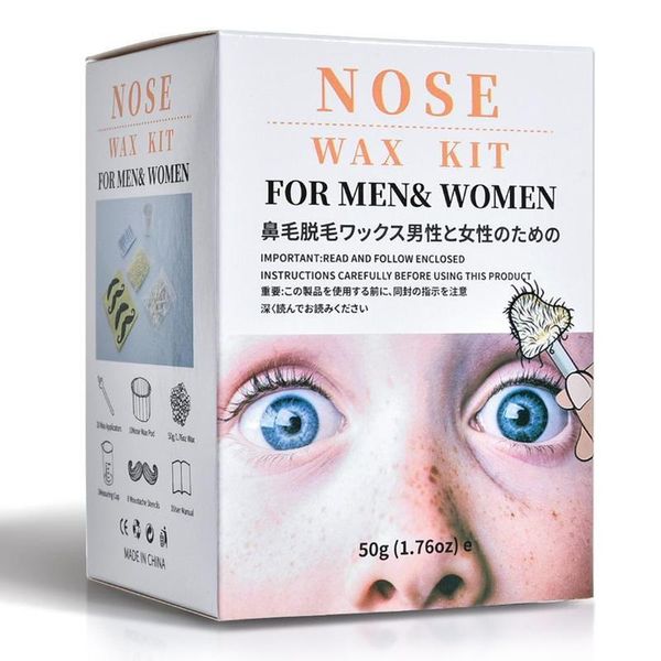 

electric nose & ear trimmers portable hair removal wax kit for men women painless trimmer remover beads waxing nasal remove cosmetic tool