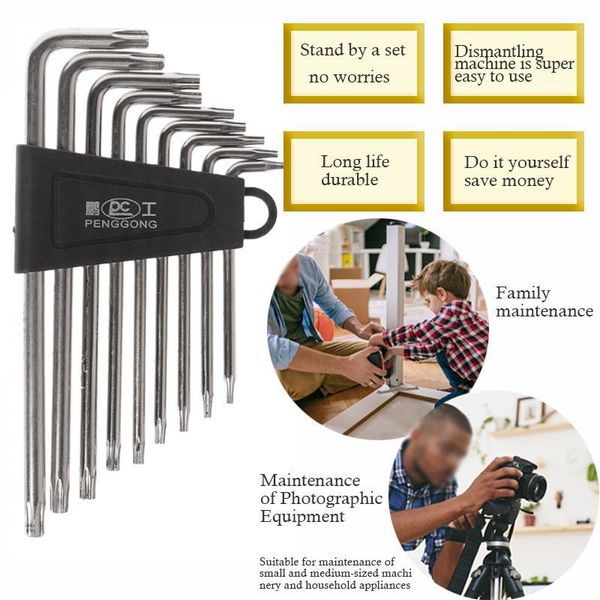 

didihou 9 pcs hexagon key set wrench cycling repair screwdriver tools kit dropship spanner suit repair bicycle hand tool durable