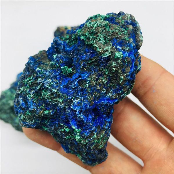 

100g natural fine laotian azurite malachite symbiotic primary ore standard1