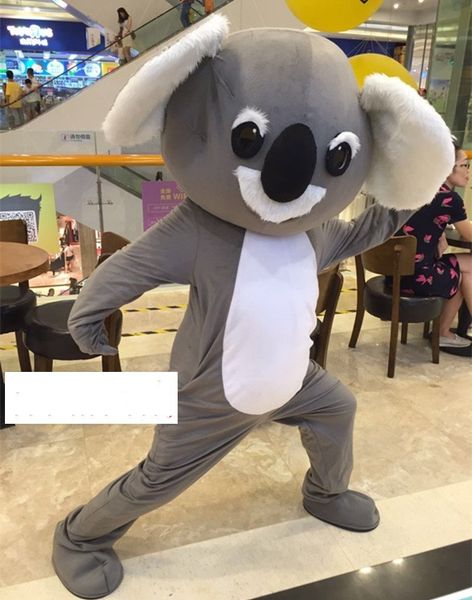 

mascot costumes koala mascot cartoon apparel birthday party masquerade adults size christmas fancy dress halloween mascot costume, Red;yellow