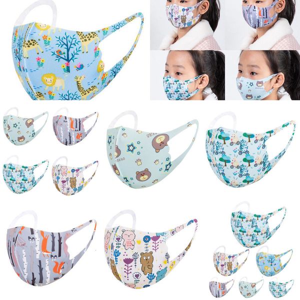 

kids face mask cartoon printed washable children's protective breathable spring summer party masks fashion boom