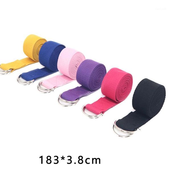 

resistance bands women yoga belt multi-colors d-ring fitness exercise gym rope figure waist leg stretch strap1