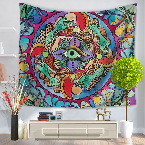 

wall hanging tapestry elephant map print beach towel shawl bohemian mandala yoga mats tablecloth polyester tapestries home decor 110 n2