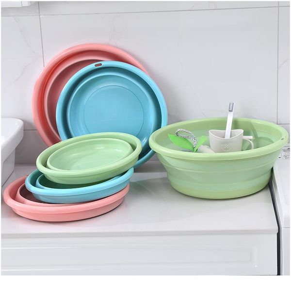 

folding bucket portable collapsible basins camping washbasin car wash bucket tourism water bucket household clean bbyatb