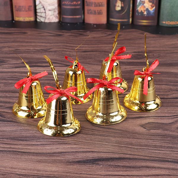 

6pcs christmas bell pendants tree decoration hanging ornaments crafts gifts xmas new year party wedding home decor 63173