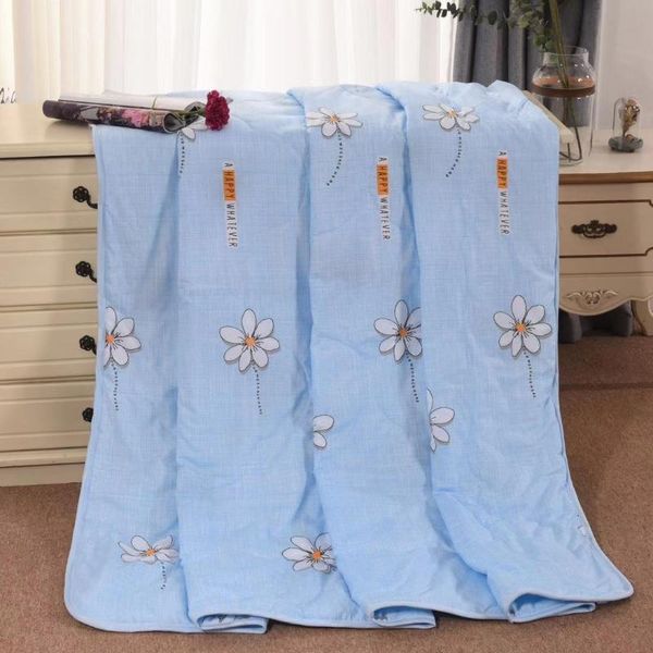

comforters & sets 2021 "summer blanket 100% polyester adults printed summer mechanical wash quilts