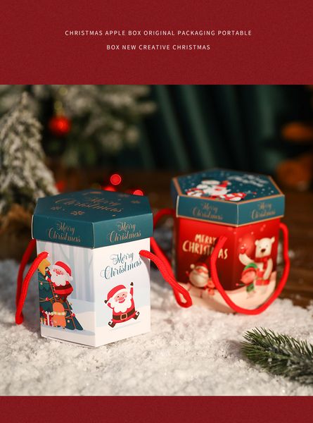 

spot creative new christmas eve gift box apple box gift apple packaging box happy new year merry christmas