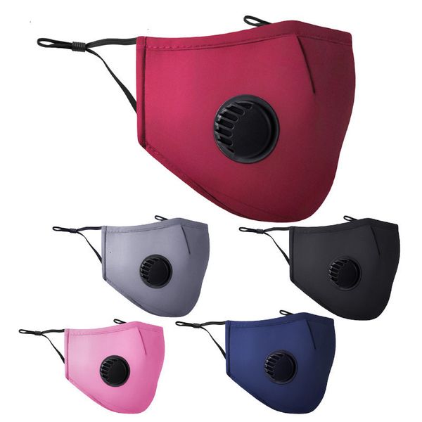 

breather breathable valve with pm2.5 mouth cotton masks anti dust washable reusable face cover designer mask 300pcs t1i2105