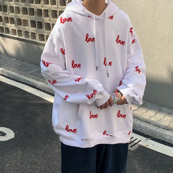 

2021 new spring fashion male with hoodie style student in couple white jacket chartering sweaters x4qr, Black