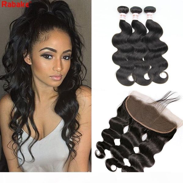 

9a brazilian human hair body wave bundles with 13x4 lace frontal indian peruvian malaysian hair body wave for black women wholesale, Black;brown