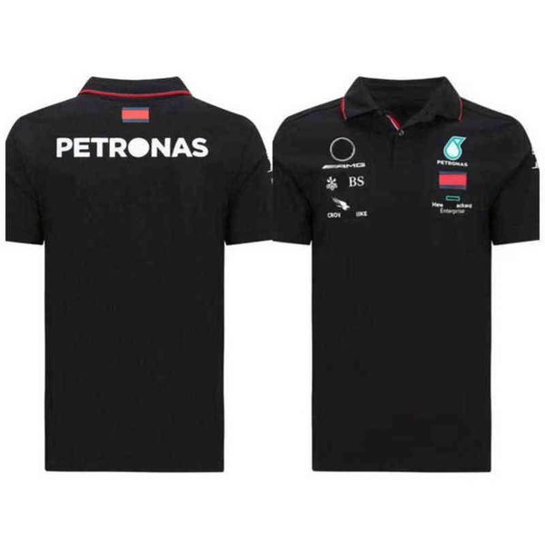 

petronas designer luxury men's t shirts mercedes amg f1 formula one racing polos women casual short sleeve t-shirts benz polo lewis ham, White;black