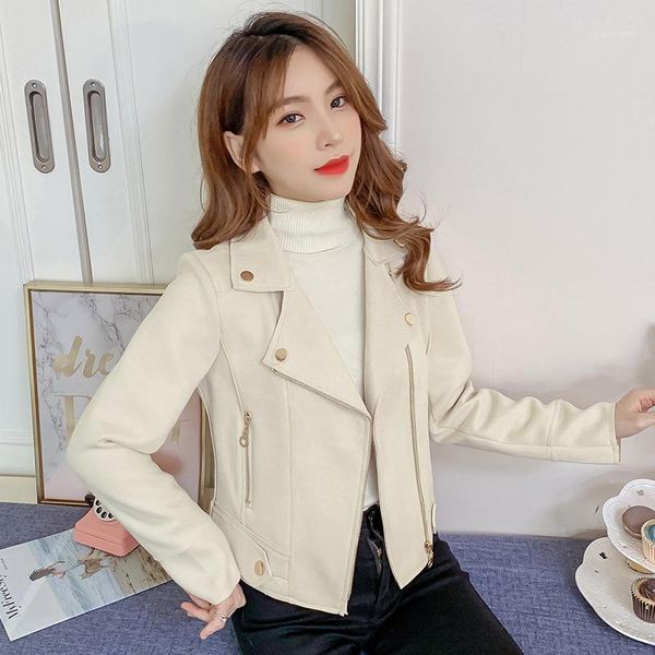 

2021new autumn korean style loose all-match fashionable jacket coat women's, Black;brown