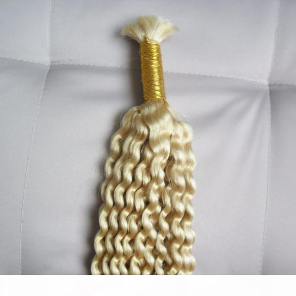 

no weft human hair bulk for braiding 1pcs brazilian braiding hair bulk no weft 100g mongolian kinky curly bulk hair, Black