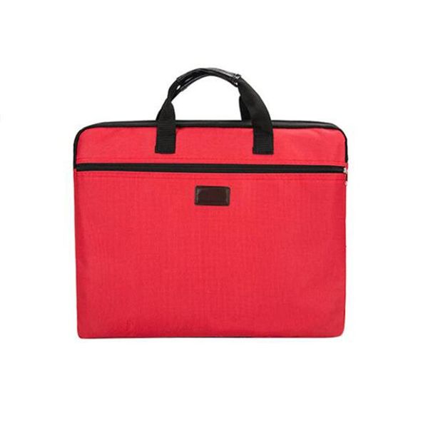 

portable document bag canvas a4 office zipper bag large capacity men women handbag multi-layer information briefcase meeting
