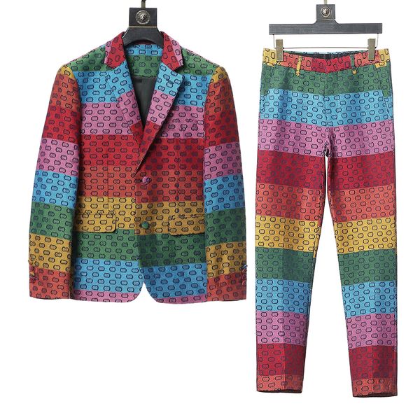 

2022aa fashion designer mens suits blazers cost for man classic casual striped pattern long sleeve men slimsuit blazer coats autumn winter s, White;black