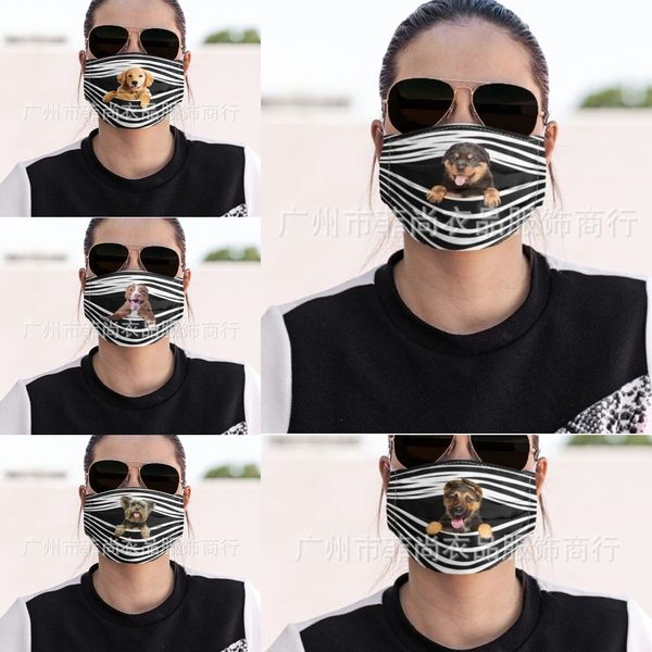

9p7t 3d animals designer face summer with filter cottonfashion masks mask out door sport riding masks face designer mask for adult, Black
