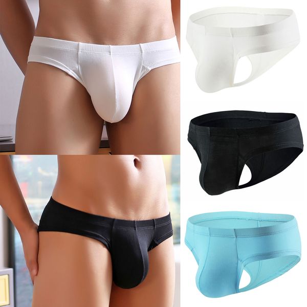 

mens underwear thong underpants soft briefs panties, Black;white