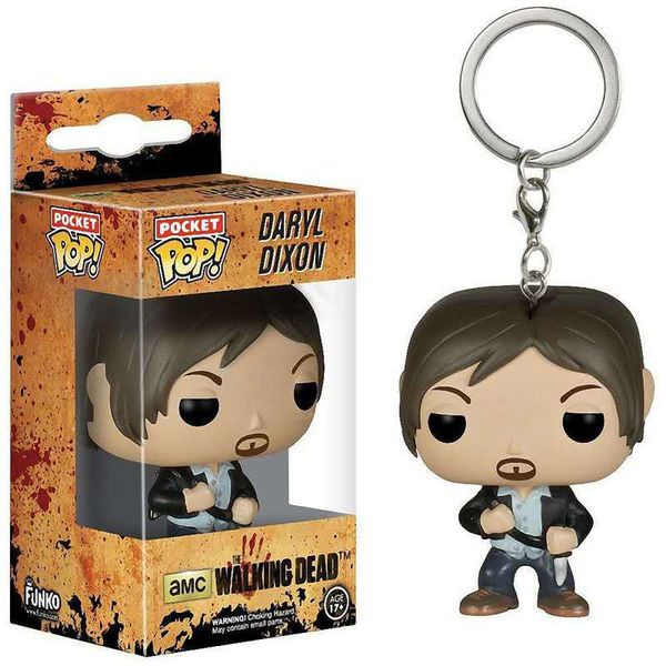 

funko pop walking dead keychain walking dead peripheral toy daryl pendant hand