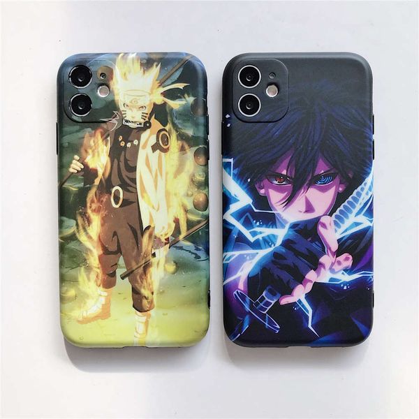 

1dwanimated naruto pain uchiha assisted uzumaki mobile phone cover for vip se 7 8 plus 12 mini 11 pro x xs x max xr exfoliating cartoon
