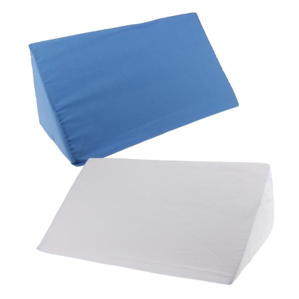 

pillow 2 pieces triangular positioning support reading backrest wedge for mother day headboard home use