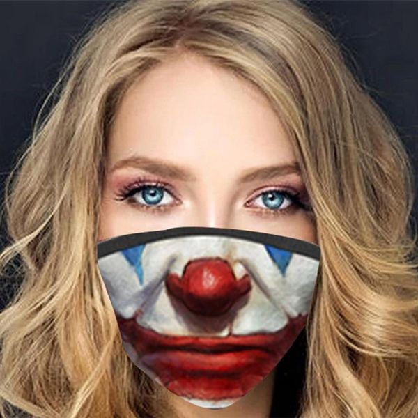 

1pc halloween funny printing mask face outdoor breathable washable reusable cycling mask various styles wmtexf bdesybag