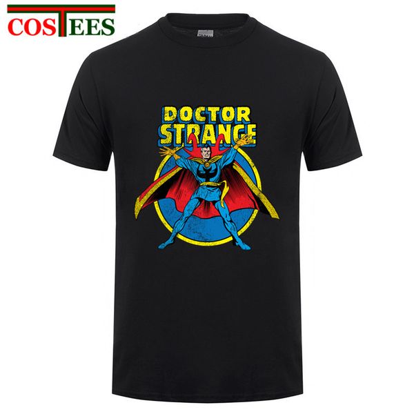 

sport 2017 summer shirt 100% cotton doctor strange printing t shirt short sleeve o-neck t-shirt fashion casual t-shirt plus size s-3xl