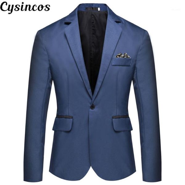

cysincos quality brand men blazers 2019 autumn men's tuxedos for formal occasions coat male custom men's business blazers1, Black;brown