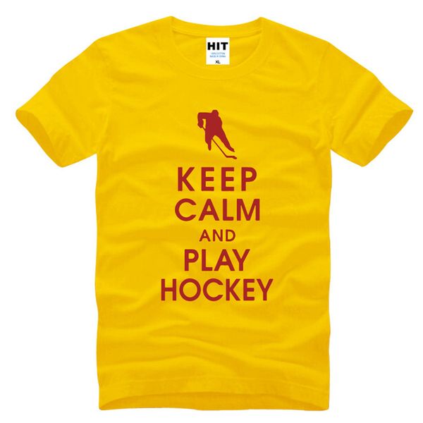 

keep calm and play hockey printed t shirt t shirt for 2016 new short sleeve casual tee camisetas hombre sport hooded sweatshirt hoodie