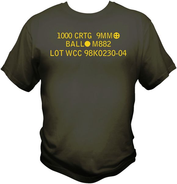 

sport 2020 9mm ammo can t shirt 100% cotton hand printed in the usa tee shirt (2