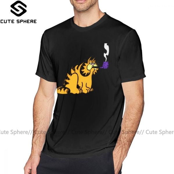 

garfield garfield with pipe short sleeve percent funny streetwear graphic man tshirt sport hooded sweatshirt hoodie men t shirt
