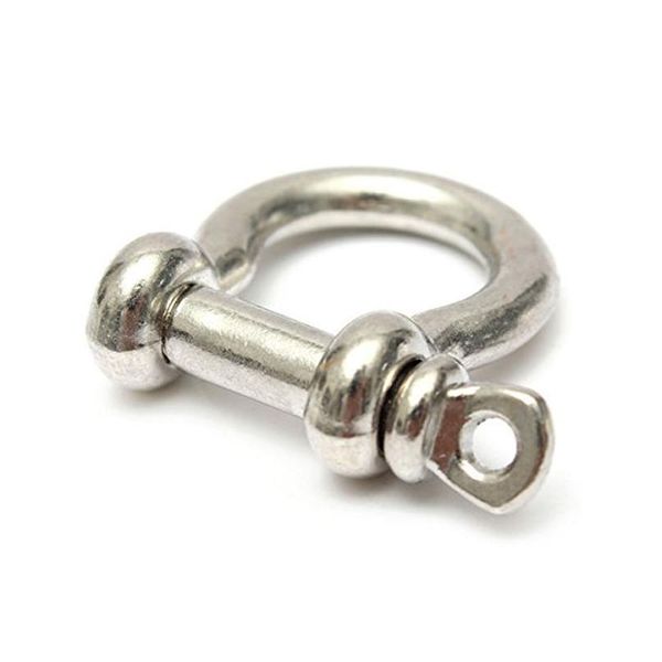 

60pcs zinc alloy o shape shackle+4 holes adjuster for outdoor camping hiking survival rope bracelets buckle carabiner a qylwgd