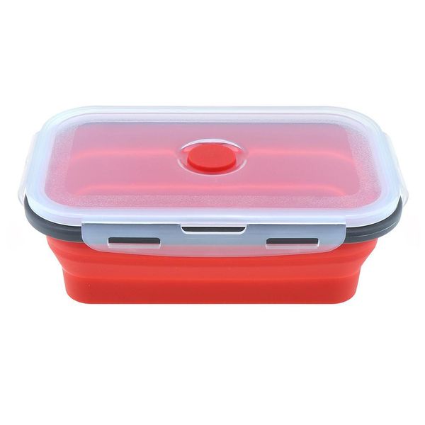 

портативный прямоугольник 1200 мл силиконовый scalable складной закуска bento box с силиконовой уплотнительные заглушки для 40230 стоградусн