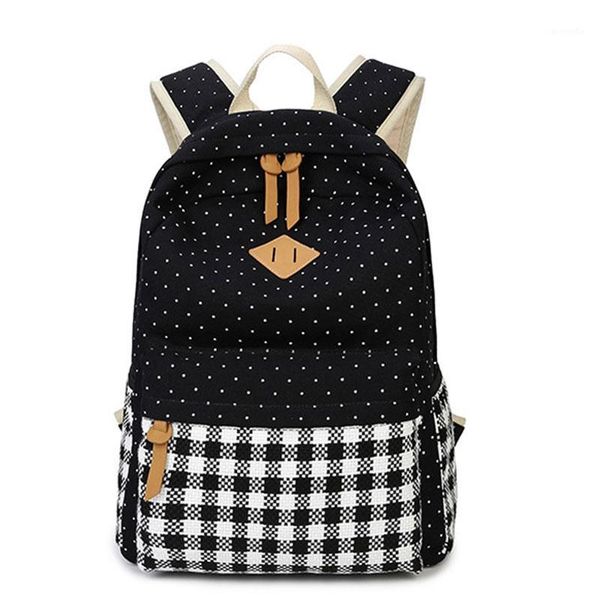

jiaruo canvas school bag for girl children backpack