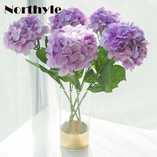 

decorative flowers & wreaths large artificial hydrangea flower - 1.87 ft tall , 2pcs/lot home decoration accessory party wedding decor silk