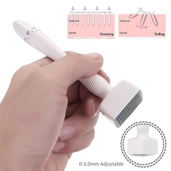 

beauty microneedle roller facial 140 micro needles derma stamp roller anti aging reduce skin acne wrinkle scar