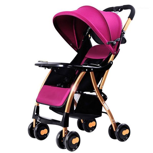 

strollers# baby stroller four rounds light fold can sit and lie variety of options exquisite beautiful mom's favorite1