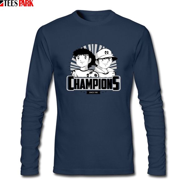 

champions captain tsubasa t shirts man cool tshirts abstract printing long sleeve male t shirts tees sport hooded sweatshirt hoodie