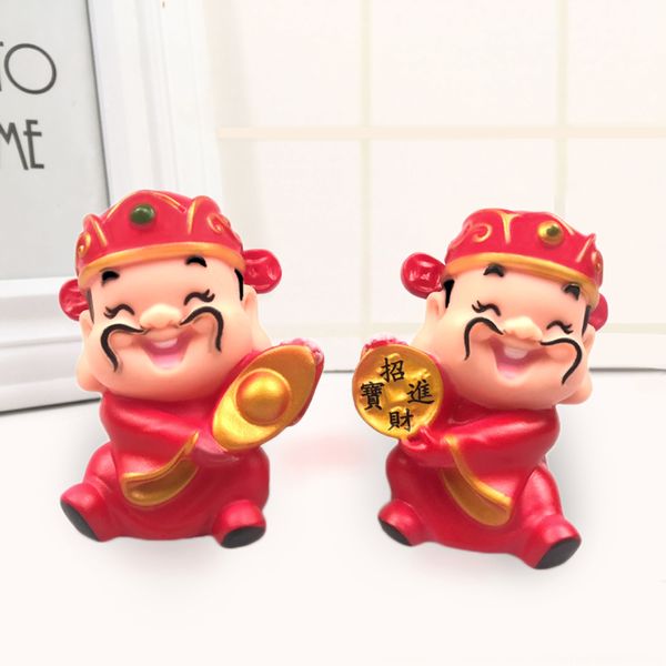 

f5pvw enamel god cake doll gold doll wealth of decoration cake dollar treasure to attract wealth copper dolls decorative dolls plug-in svzdh