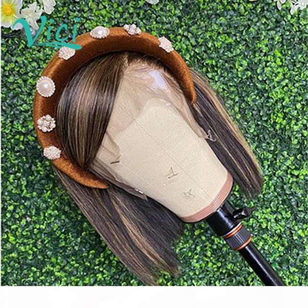 

brown lace front wig for black women short bob wig lace front human hair wigs pre plucked with baby hair remy brazilian, Black;brown