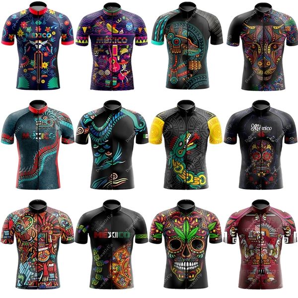 Maglia da ciclismo da uomo Messico Traspirante ad asciugatura rapida Maillot Ciclismo Hombre Attrezzatura da ciclismo Abbigliamento da bici Attrezzatura da ciclismo 220301