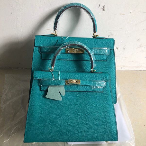 

the second generation bag hand print kelly 25 / 28 head leather