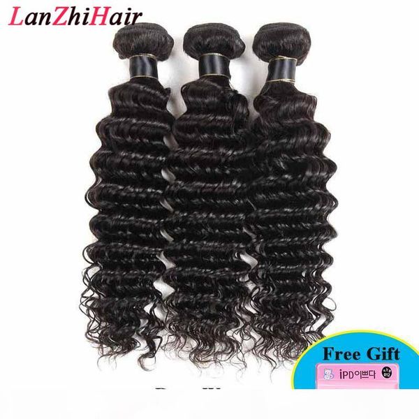 

peruvian deep wave hair bundles 100% virgin human hair bundles 100% unprocessed natural black malaysian human hair extensions 8-26inch
