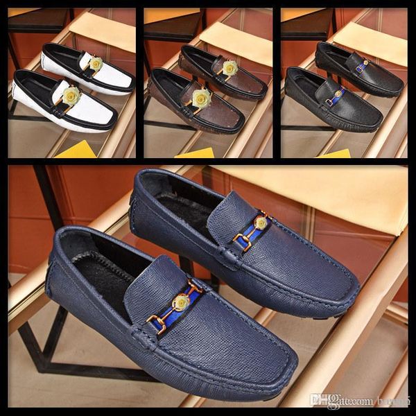 

c1 bs new mens shoes casual leather oxford men's shoe bespoke leather business men shoes breathable loafers wedding party shoes 22 11, Black