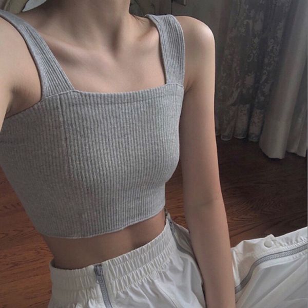 

womens t shirt fashion women sleevesless sunmmer casual tees gray hip hop t shirt size s-l, White