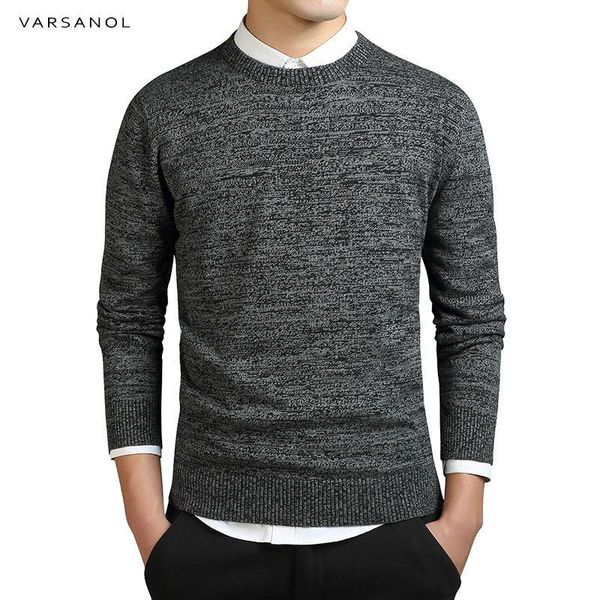 

varsanol brand clothing new sweater men's long sleeve coat solid cotton men pullovers sweaters o-neck knitted casual male xl, White;black