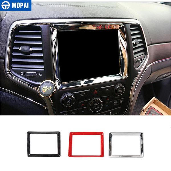 

mopai abs car interior center console navigator gps decoration frame trim stickers for grand 2014 up car styling